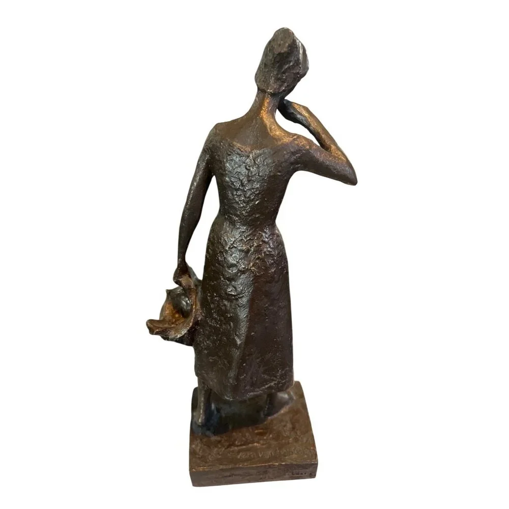 Mariken Van Nieumeghen Cast Resin Statue Vera Tummers-Van Hasselt Dutch Artist - Picture 3 of 5